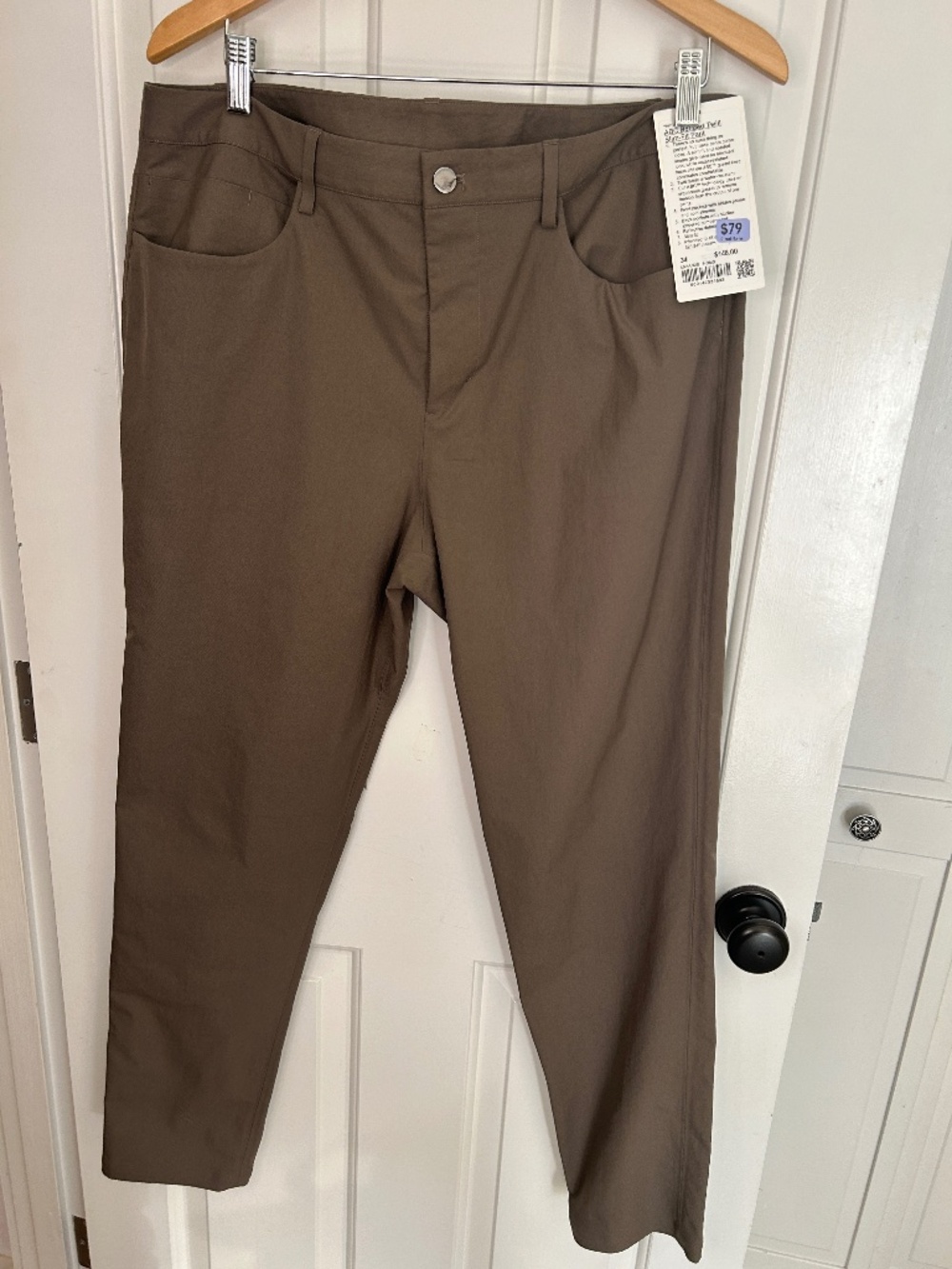 Lululemon ABC Bonded Twill Slim Fit Pant - 34 - Nomad